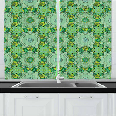 Mandala Kitchen Curtain