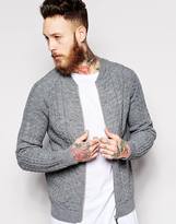 Thumbnail for your product : ASOS Cable Bomber Cardigan