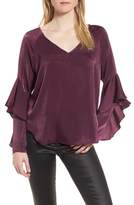 Thumbnail for your product : Chelsea28 Ruffle Sleeve Blouse