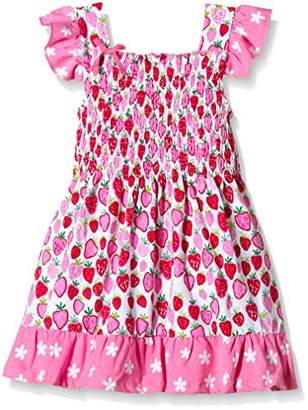 Hatley Girl's Girls Smocked Strawberry Sundae Dress