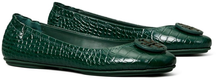 green tory burch flats