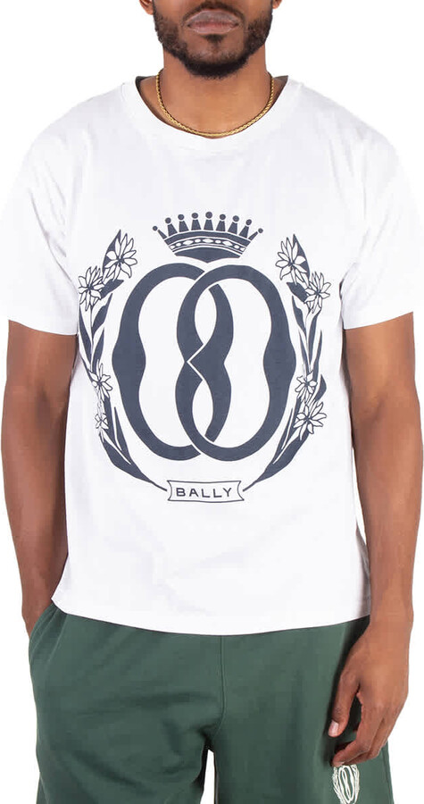 Bally Emblem Print Short Sleeve Graphic T-Shirt