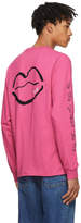 Thumbnail for your product : Noah NYC Pink Long Sleeve Kiss Me, Kiss Me, Kiss Me The Cure T-Shirt