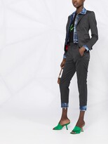Thumbnail for your product : DSQUARED2 Denim-Cuffs Wool Trousers