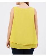 Thumbnail for your product : New Look Inspire Yellow Layered Swing Shell Vest