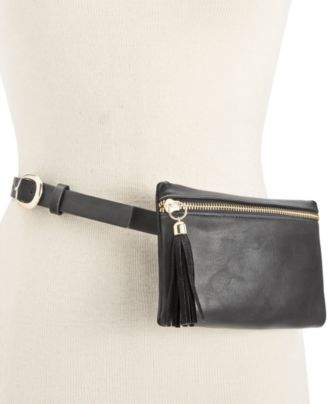 INC International Concepts Tassel Zip Belt Bag, Created for Macy's