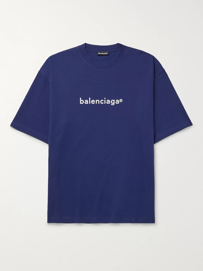 Balenciaga Blue Men S Tshirts Shop The World S Largest Collection Of Fashion Shopstyle