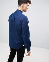 Thumbnail for your product : Pull&Bear Oxford Shirt In Navy In Regular Fit
