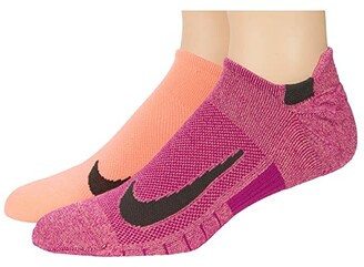 Nike Multiplier Running No Show Socks 2-Pair Pack - ShopStyle