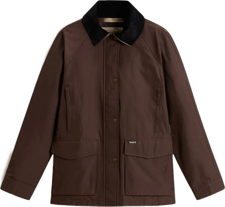 Woolrich Velvet-Collar Cotton Jacket