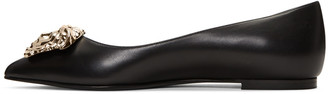 Versace Black Medusa Ballerina Flats