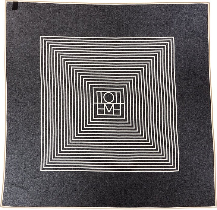 Totême Stripe Print Silk Scarf