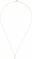 Thumbnail for your product : Alex Monroe 18kt yellow gold Enchanted Twig D alphabet necklace