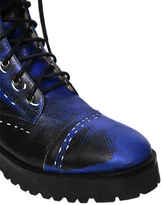 Thumbnail for your product : Moschino 40mm Shadow Leather Boots