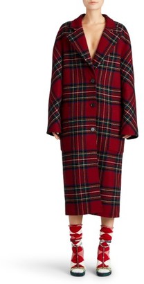 Burberry Women's Scottish Tartan Wool & Cashmere Reversible Coat