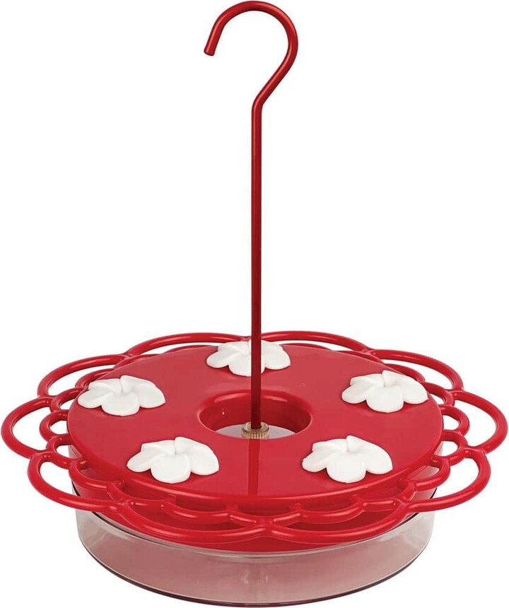 Nature's Way 2-N-1 Plastic Dish Hummingbird Feeder 13 oz