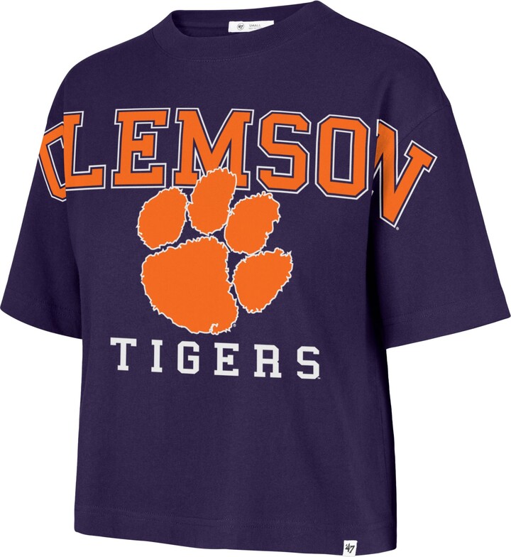 '47 Women's Clemson Tigers Purple Outreach T-Shirt, Small