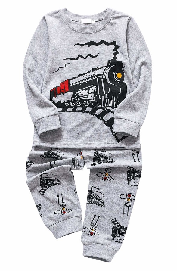 Dolphin&Fish Boys Pajamas 100% Cotton Shark Dinosaur Summer Short Set Toddler Clothes Kids Pjs Sleepwear