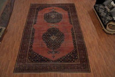 Rug Source Outlet Pre-1900 Vegetable Dye Traditional Large Rug 10x16