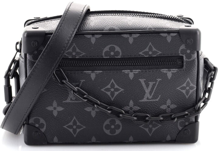 Louis Vuitton Monogram Eclipse Canvas Trunk Messenger Bag Louis