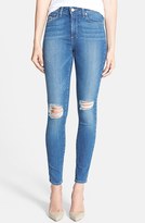 Thumbnail for your product : Paige Denim 'Hoxton' Ripped High Rise Ultra Skinny Stretch Jeans (Belmont)