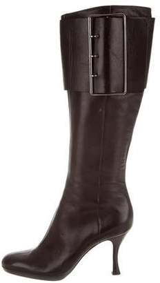 Sergio Rossi Leather Knee-High Boots