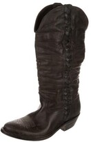 Thumbnail for your product : Golden Goose Leather Distressed Accents Boots w/ Tags Brown