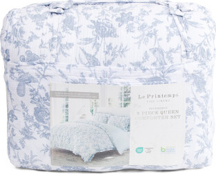 TJMAXX 3Pc Cotton Country Toile Comforter Set, Cotton/Polyester
