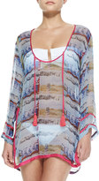 Thumbnail for your product : Letarte Island Vibe Printed Sheer Coverup