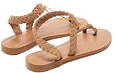 Thumbnail for your product : Álvaro González Angela Chain Plaited-suede Sandals - Tan