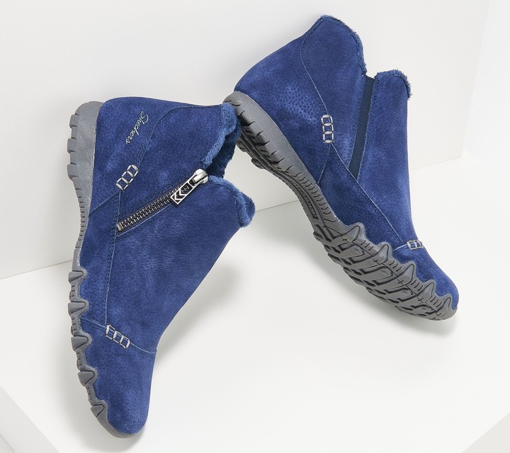 skechers boots blue