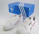 Thumbnail for your product : adidas 80s Continental Trainers White White Scarlet Navy