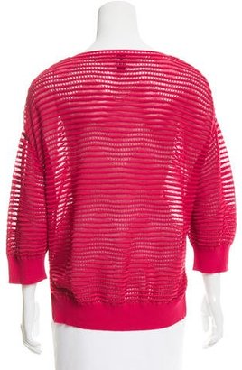 M Missoni Textured Long Sleeve Sweater