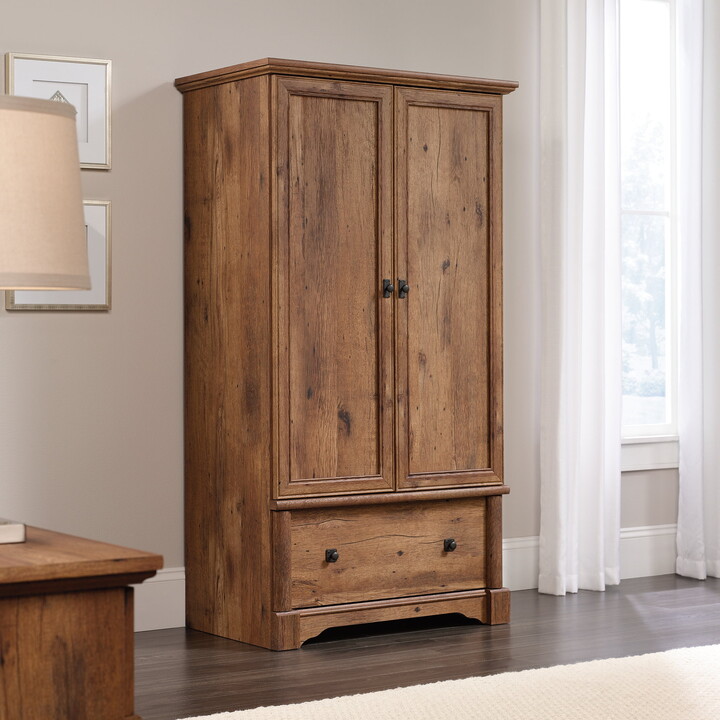 Sauder Palladia Armoire, Vintage Oak Finish