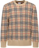 Thumbnail for your product : Burberry Check Merino Wool Knit Sweater