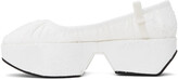 Thumbnail for your product : Cecilie Bahnsen White Alexandra Ballet Flats