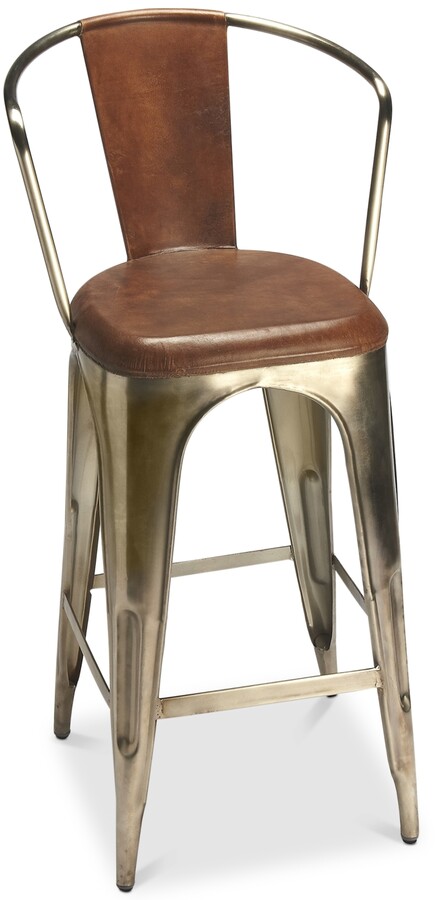 Butler Specialty Roland Iron and Leather Barstool