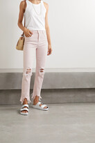 Thumbnail for your product : L'Agence High Line Cropped Distressed High-rise Skinny Jeans