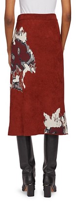 Kenzo Seasonal Jacquard Knit Pencil Skirt