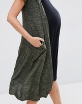 Thumbnail for your product : Bluebelle Maternity Lounge Jersey Marl Hooded Cardi
