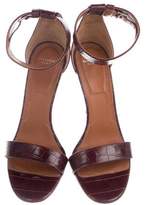 Thumbnail for your product : Givenchy Embossed Leather Round-Toe Pumps