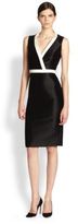 Thumbnail for your product : Carolina Herrera Night Collection Cotton/Silk Cocktail Dress