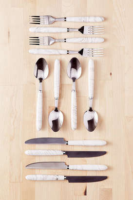 Urban Outfitters 12-Piece Marble Swirl Flatware Set