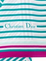 Thumbnail for your product : Christian Dior 1980s Pre-Owned Striped Silk Scarf