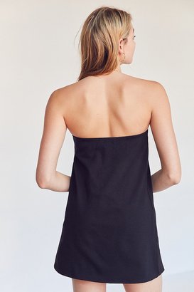 Silence & Noise Silence + Noise Two-Layer Ponte Strapless Romper