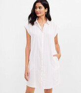 Thumbnail for your product : LOFT Striped Dolman Pocket Shirtdress