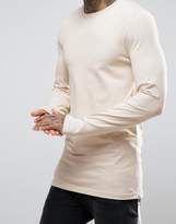 Thumbnail for your product : ASOS Design Longline Muscle Long Sleeve T-Shirt With Side Zips