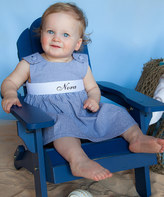 Thumbnail for your product : Princess Linens Navy Gingham Personalized Sash Jumper - Infant, Toddler & Girls