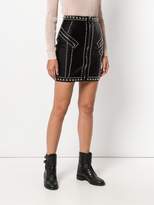 Thumbnail for your product : Philipp Plein silver studded fitted skirt