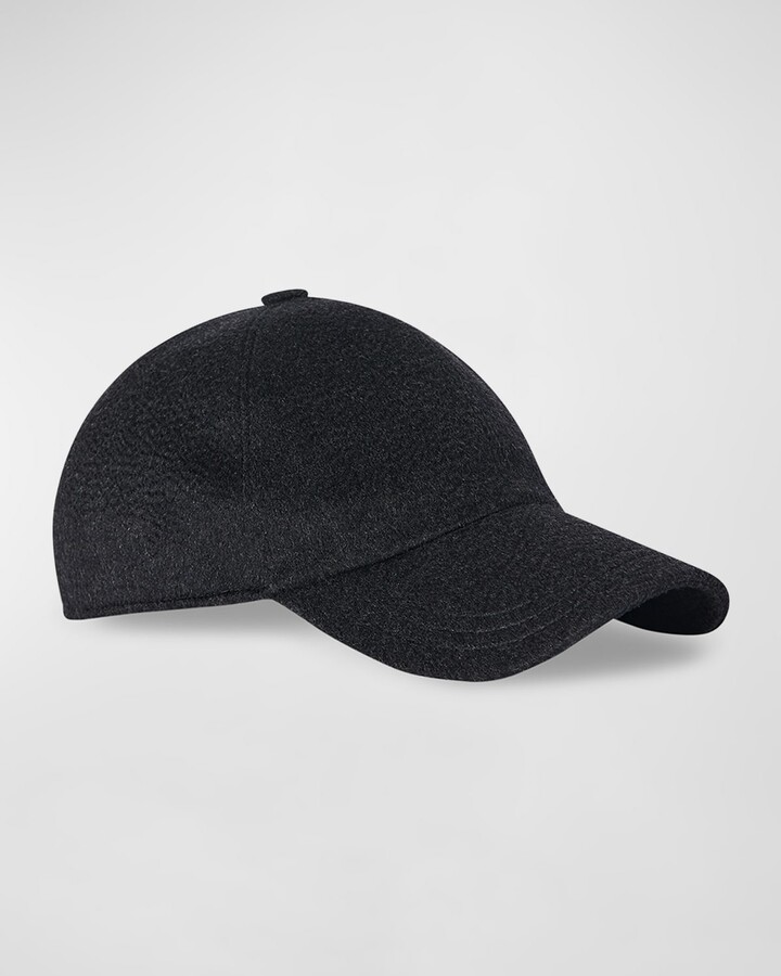 The Row Caspian Brushed Cashmere Baseball Cap - ShopStyle Hats
